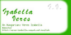 izabella veres business card